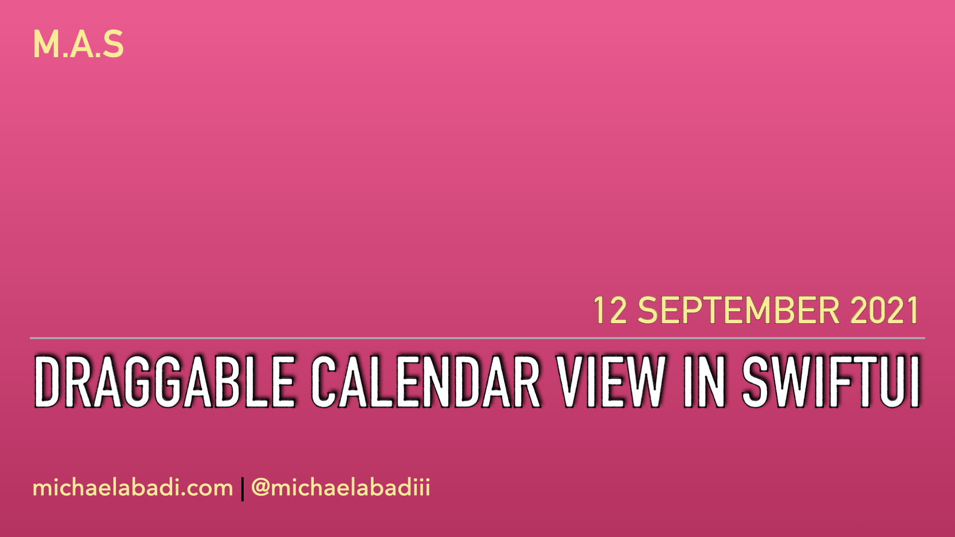 Create Draggable Calendar View in SwiftUI